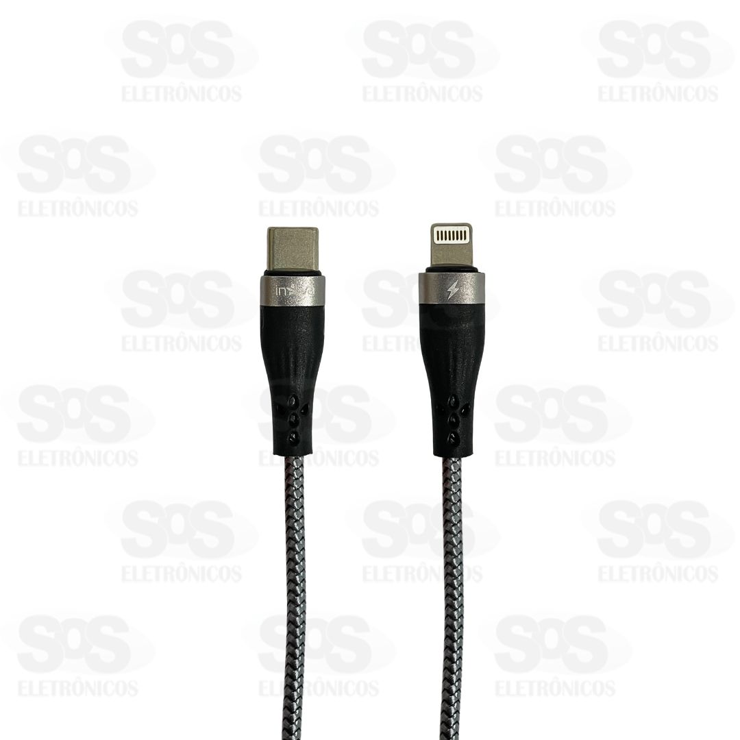 Cabo De Dados 30W Type C Para Iphone 1 Metro Inova CBO-20020