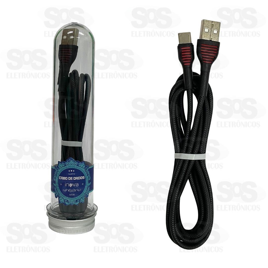 Cabo de Dados Tubo Type C 2 Metros Inova CBO-9805