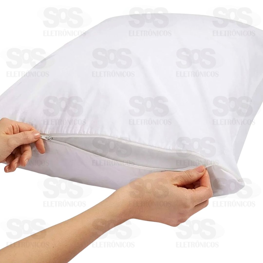 Protetor de Travesseiro Impermeável 70x50cm Com Zíper