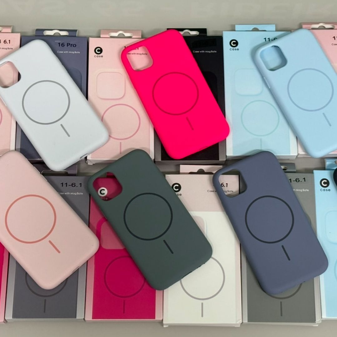 Case Magsafe Emborrachada Aveludada Cores Sortidas