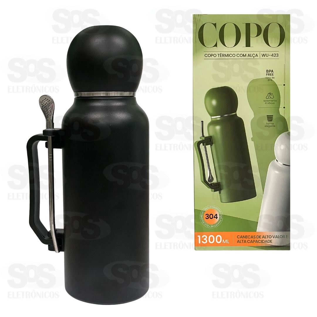Garrafa Térmica Para Chimarrão 1300ml Cores Variadas WU-423