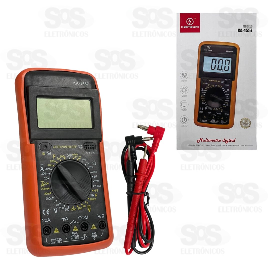 Multímetro Digital Profissional Kapbom KA-1557