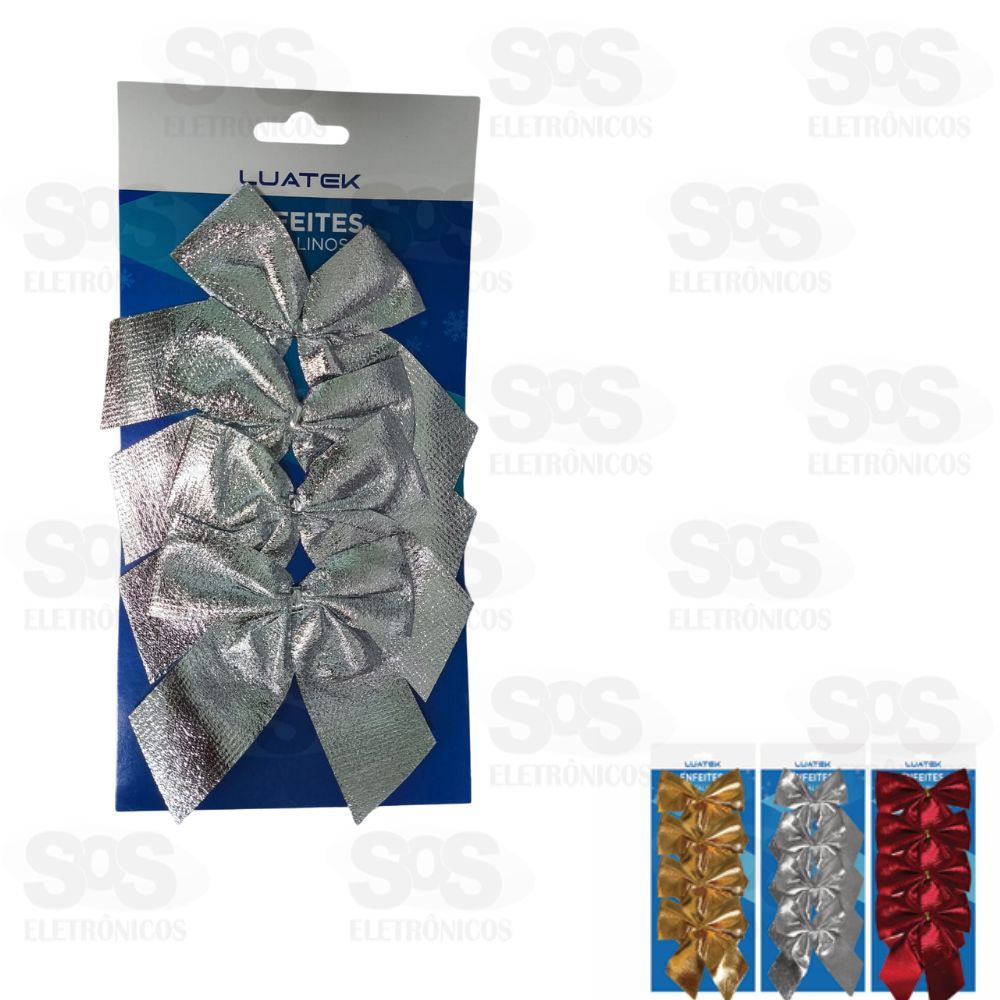 Laços Enfeite de Natal Com 4 Unidades BC90