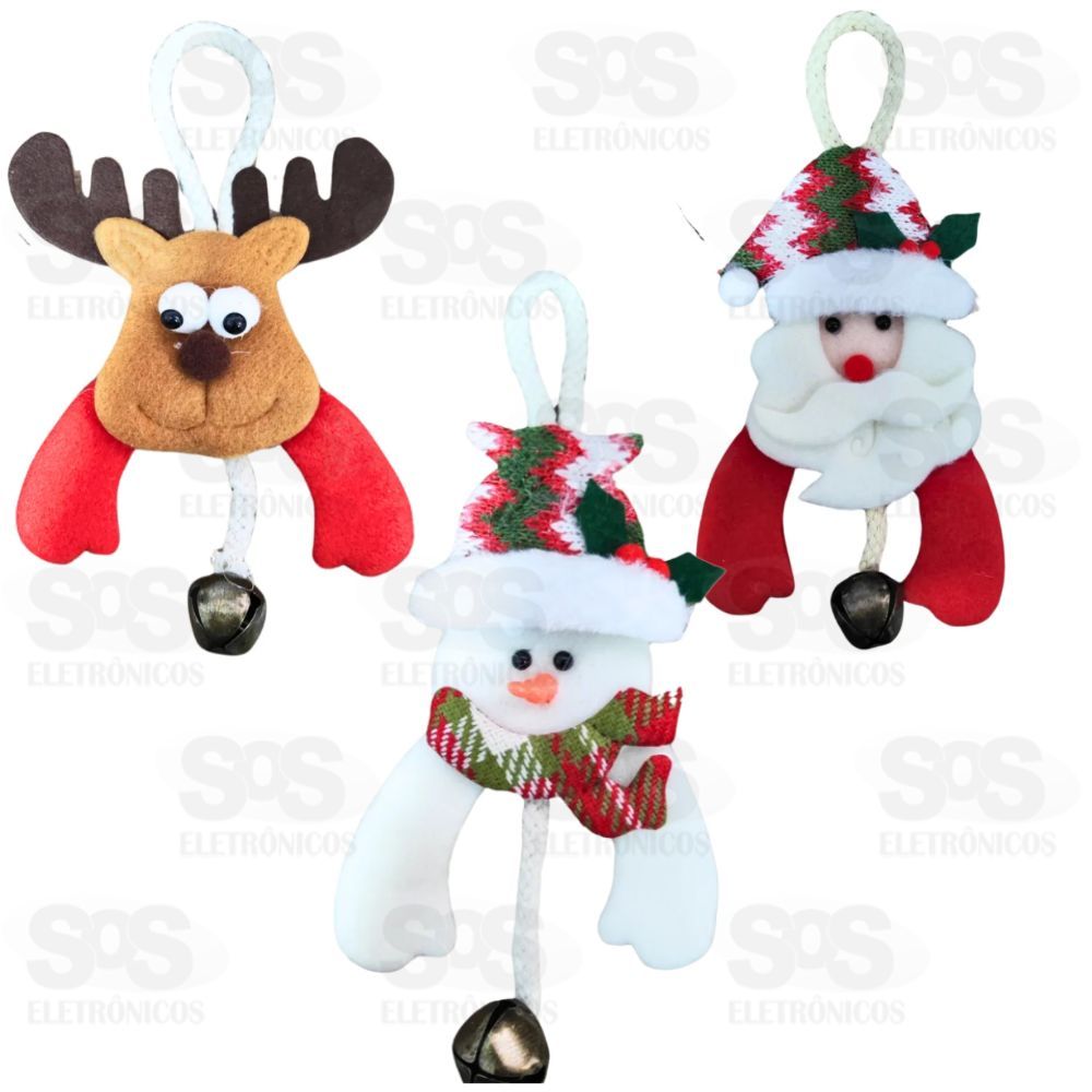 Boneco de Natal em Feltro com Guizo 12 Cm BC88