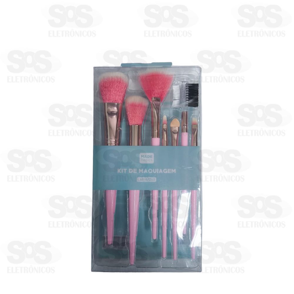 Kit de Pincis Para Maquiagem Com 7 Unidades MZ63