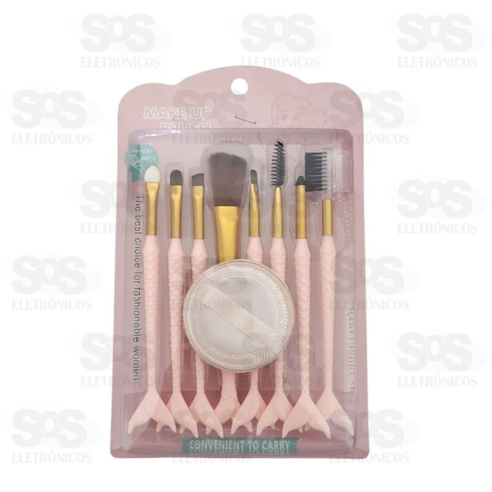 Kit de Pincis Para Maquiagem Com 9 Unidades MZ60