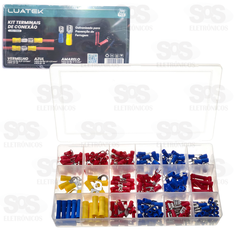 Kit Terminais de Conexo 295 Peas Luatek LWJ-1984
