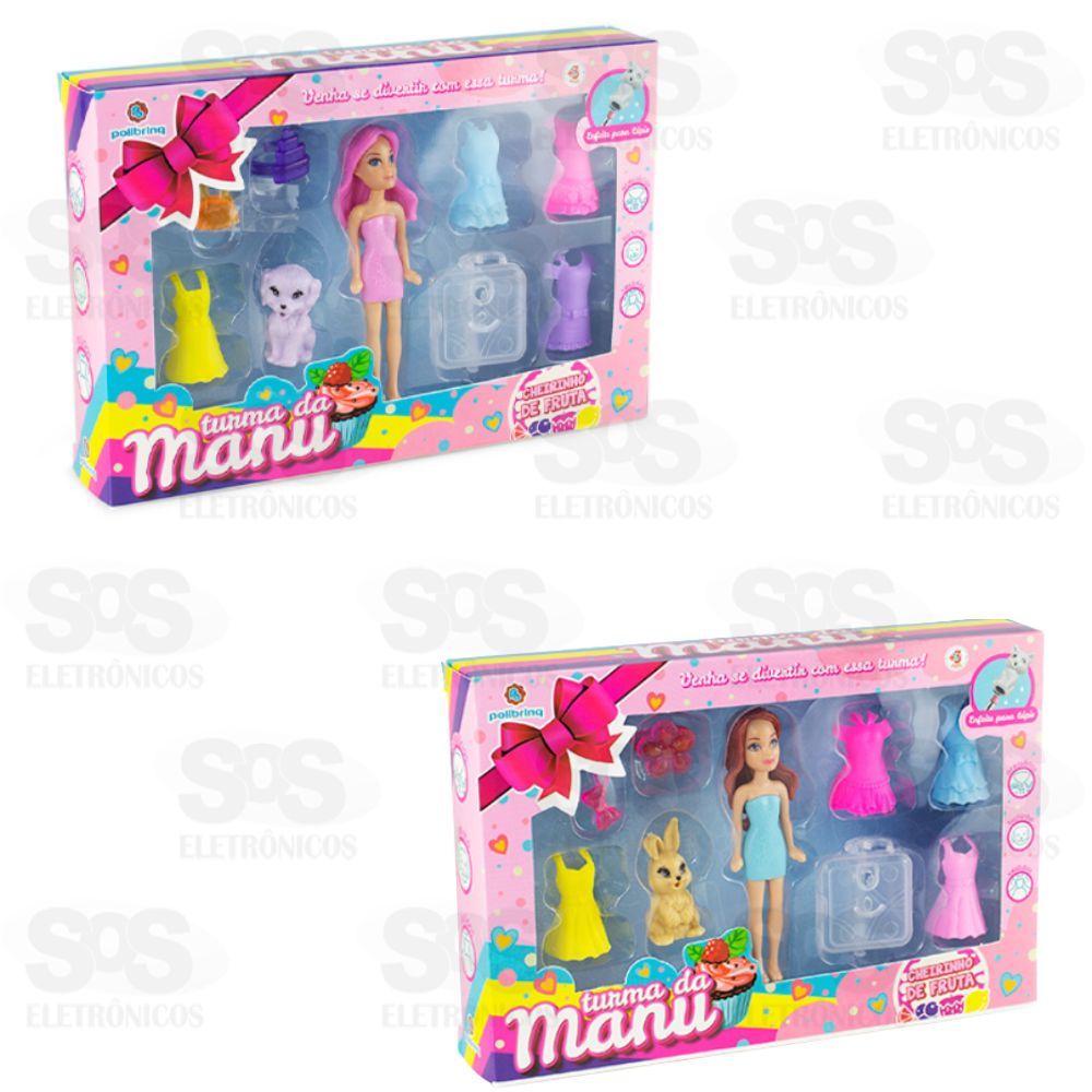 Turma da Manu 8 Acessórios Polibrinq 301BN
