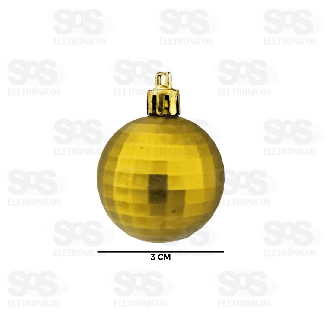 Kit 6 Bolas De Natal 3CM Facetadas BOL081A