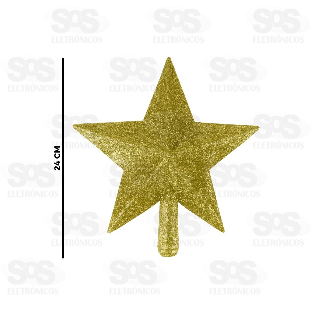 Estrela Dourada Para rvore De Natal ENF1466