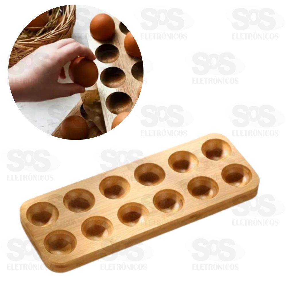Suporte Porta Ovos de Bambu Ivon 6522
