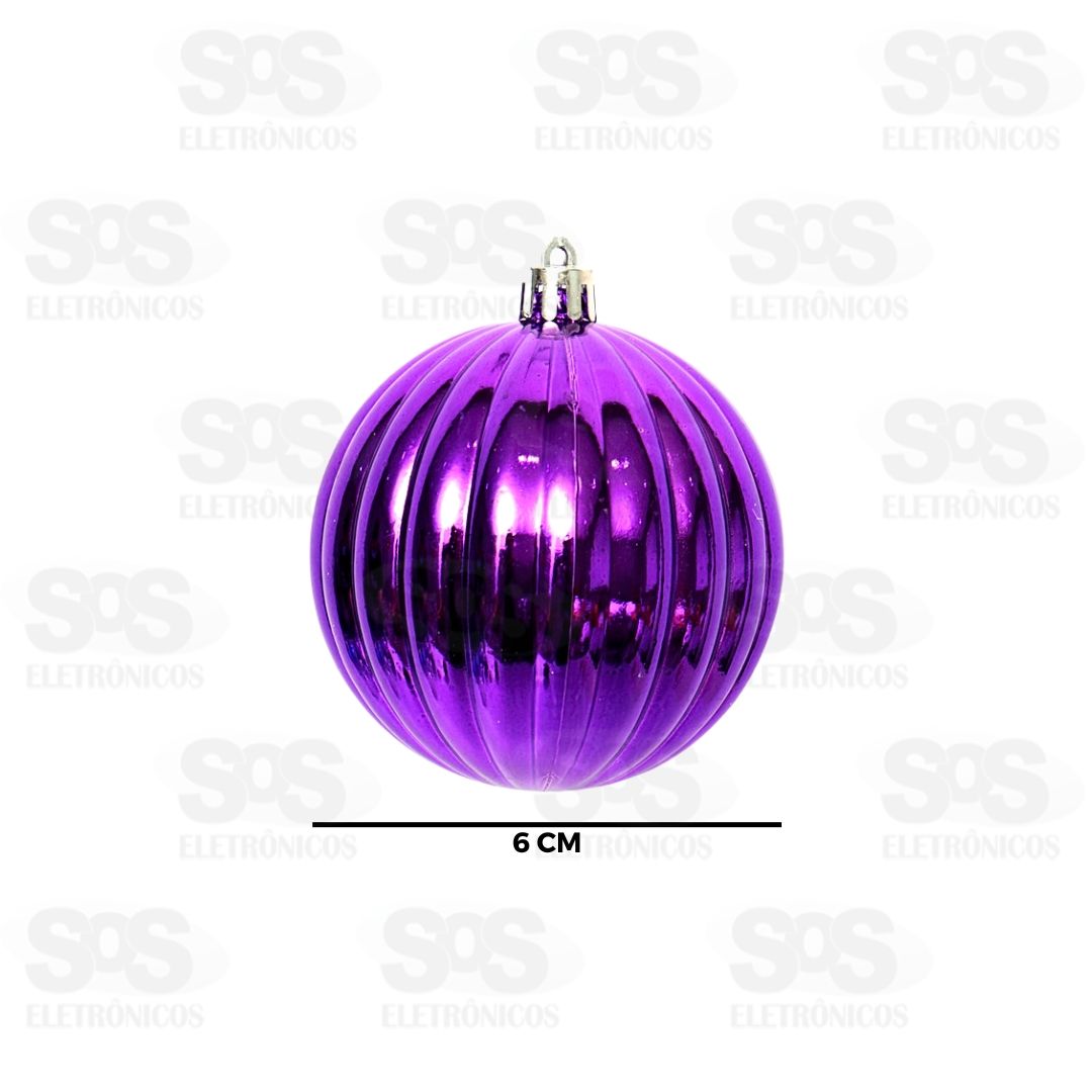 Kit 8 Bolas De Natal 6CM Lilas BOL1532A