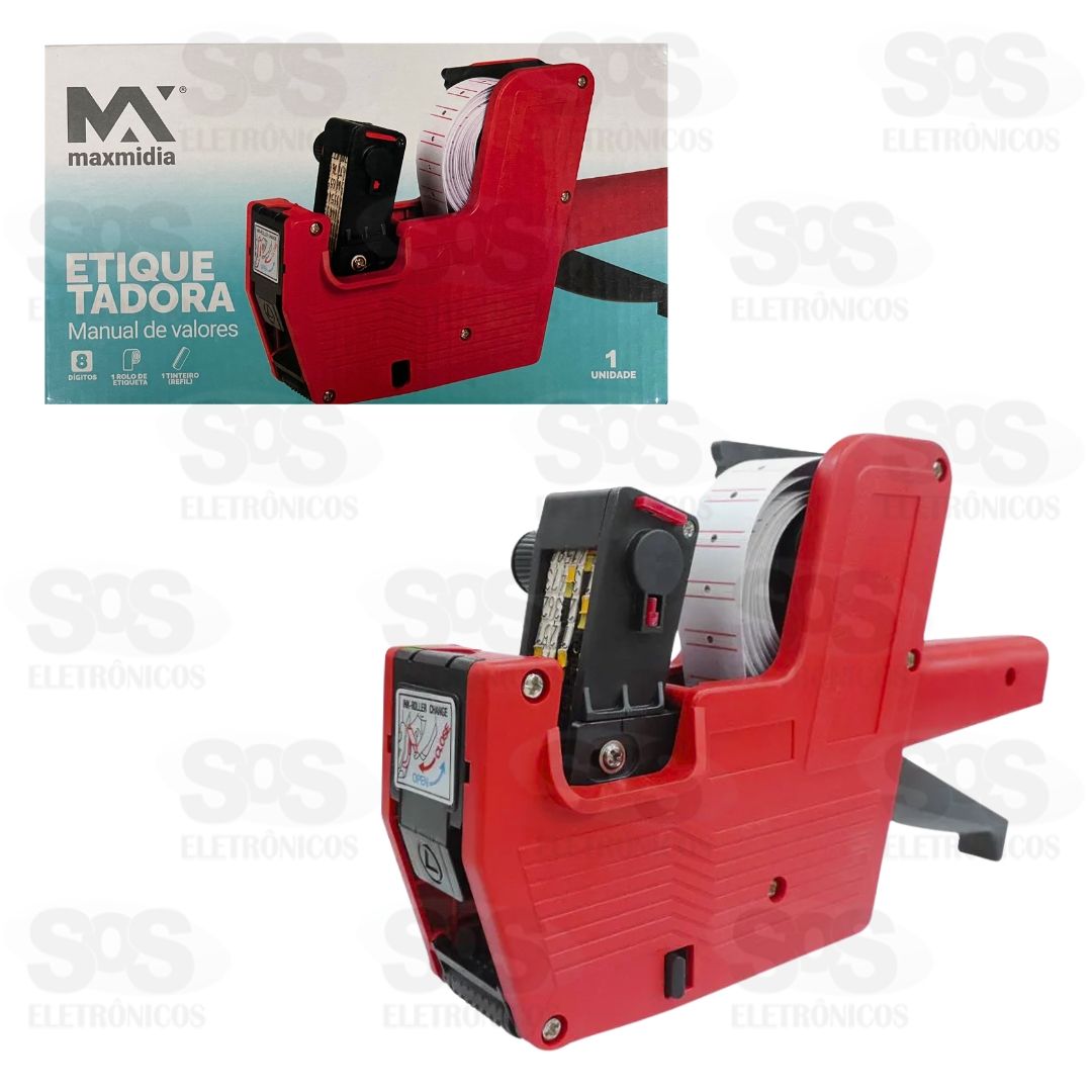 Etiquetadora Manual De Preço 8 Dígitos MAX-61010-10