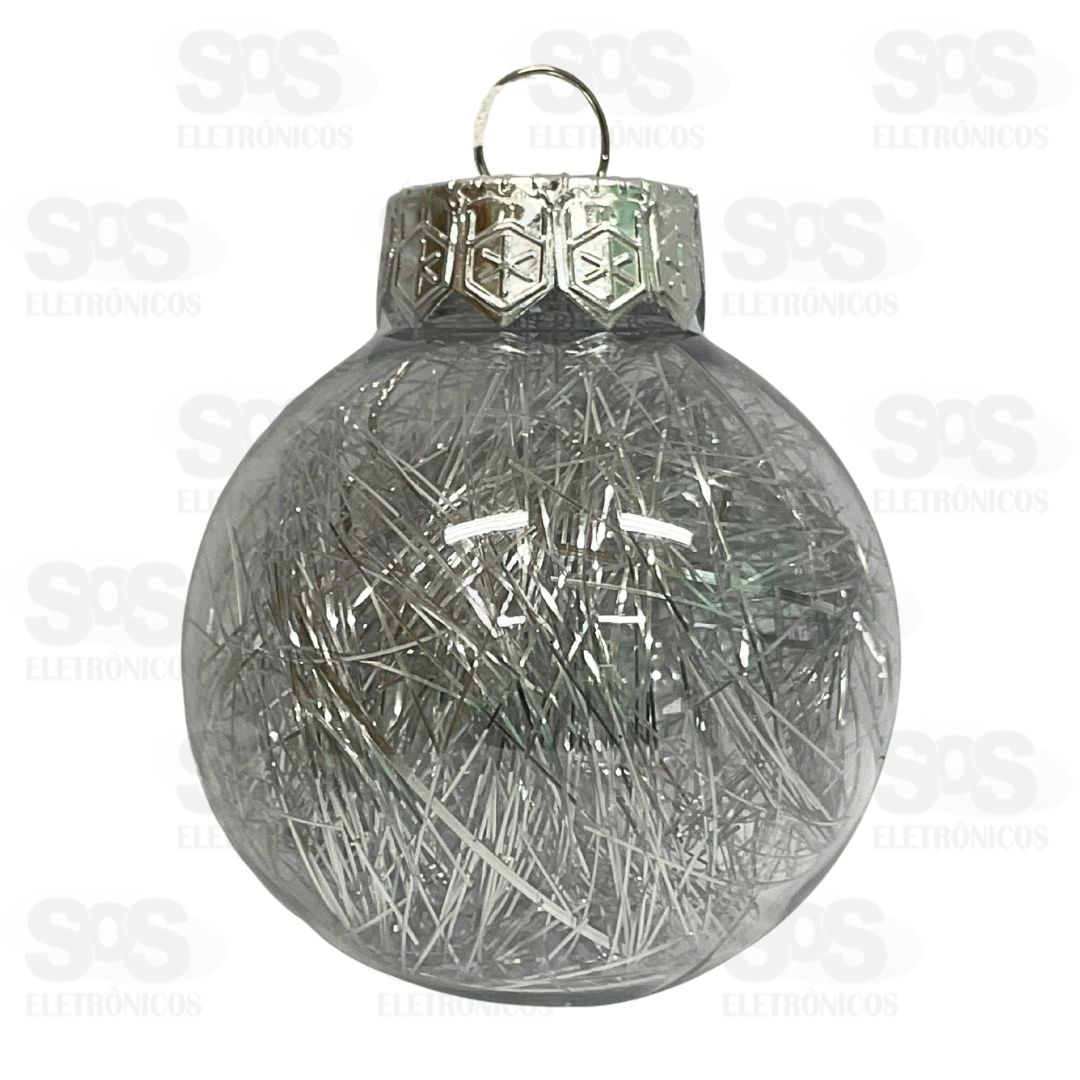 Kit 6 Bolas De Natal 6CM Prateadas BOL1145