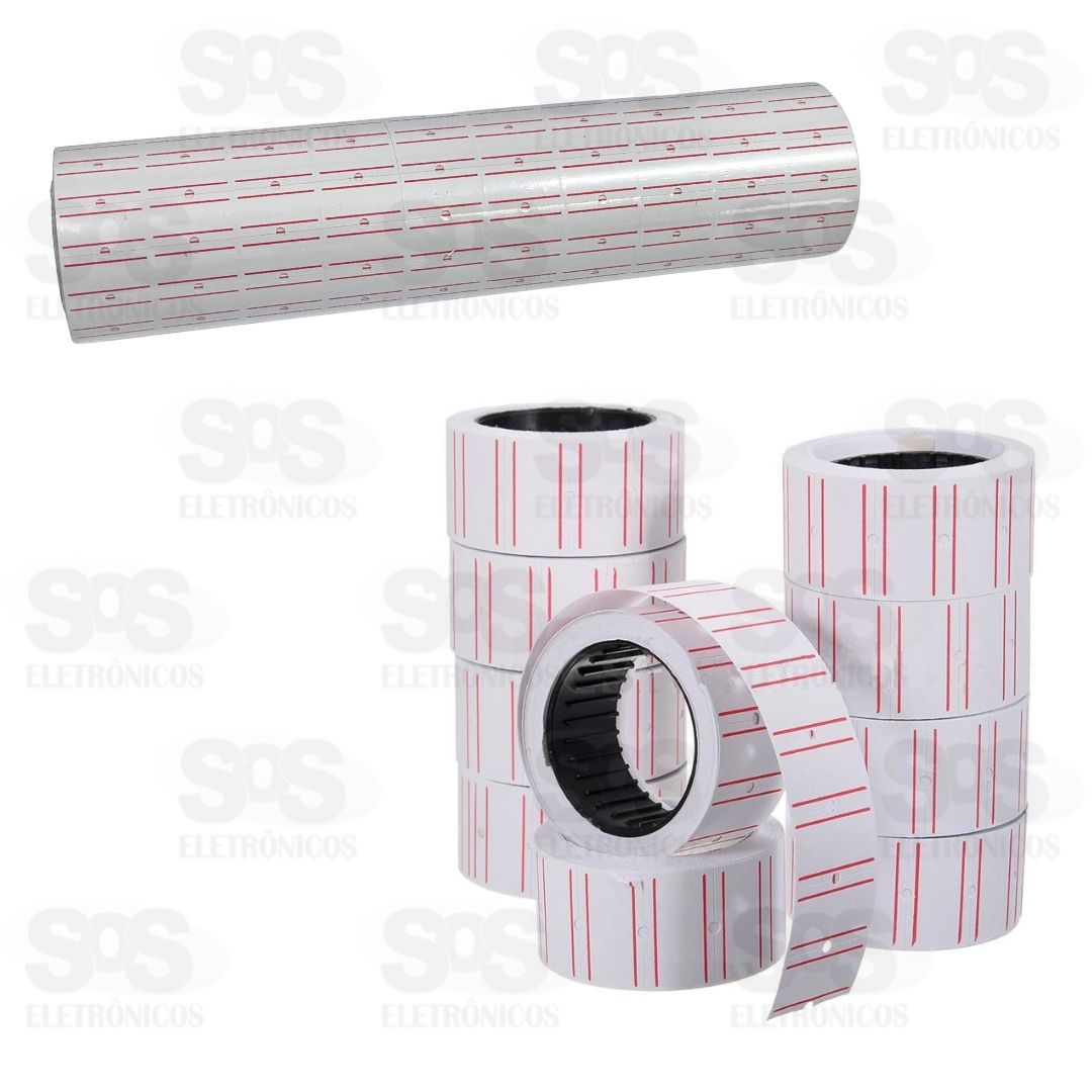 Etiqueta de Preo Branca 10 Rolos BAR-343001-8