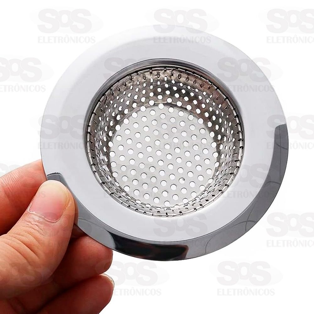 Ralo De Ao Inox Para Pia 9cm BAR-218001-8