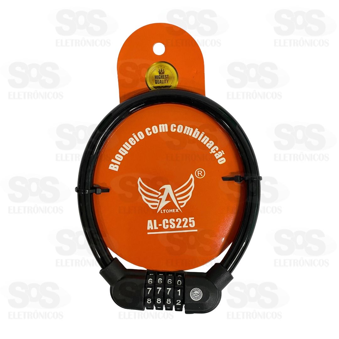 Cadeado Bicicleta Com Segredo Altomex AL-CS225