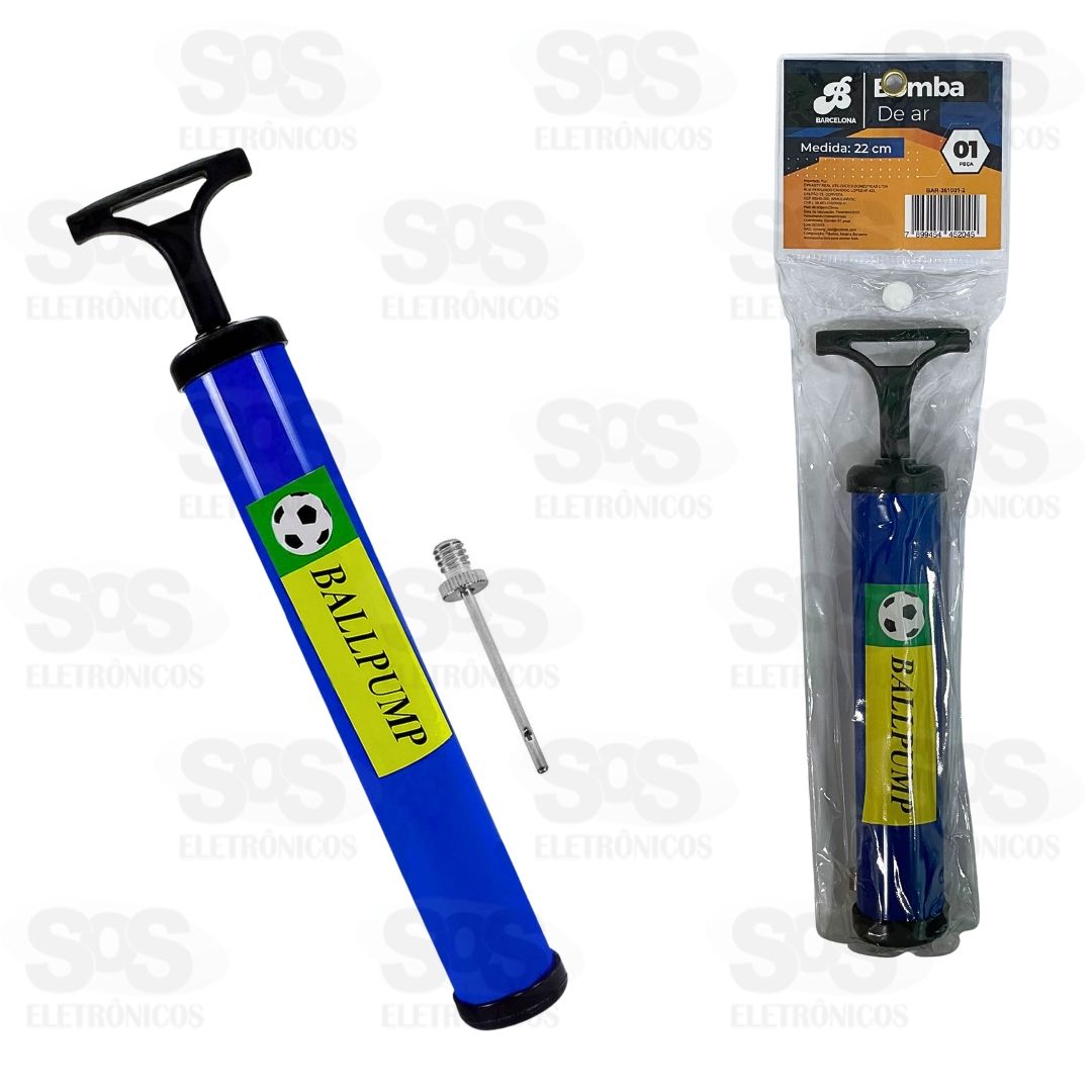 Bomba De Ar Manual Com Bico 22cm BAR-361001-2